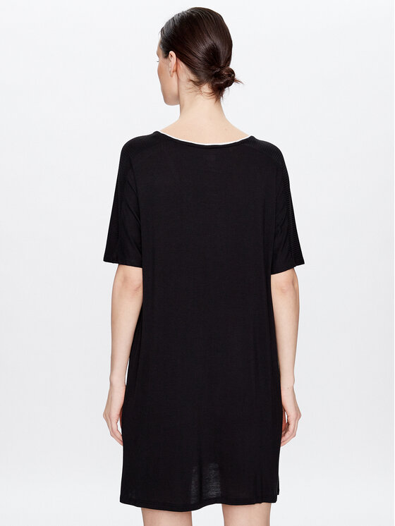 DKNY DKNY Cămașă de noapte YI2319330 Negru Regular Fit