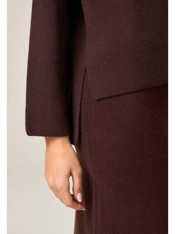 Oltre Oltre Cardigan M166E002176N022 Marrone Regular Fit