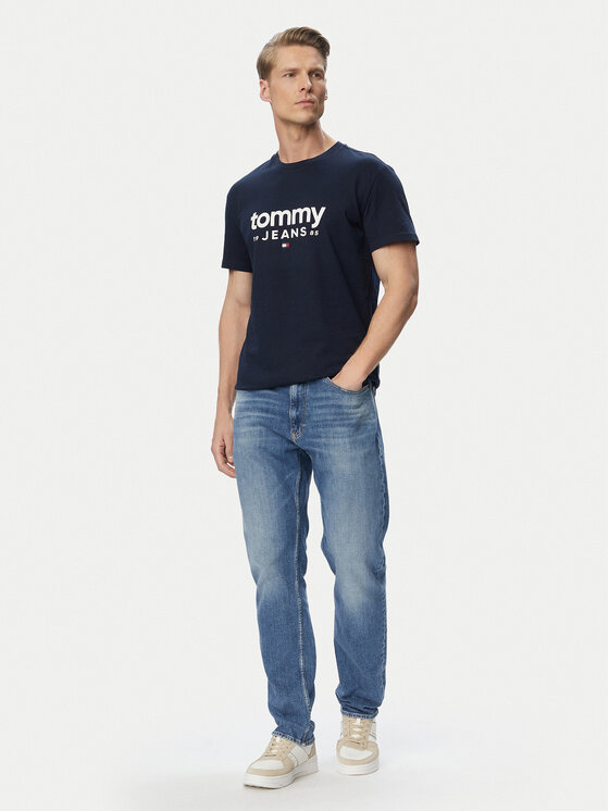 Tommy Jeans Tommy Jeans T-Shirt Graphic DM0DM23376 Σκούρο μπλε Slim Fit