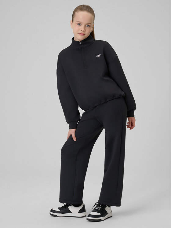 4F 4F Bluza JOY MOTION Czarny Regular Fit