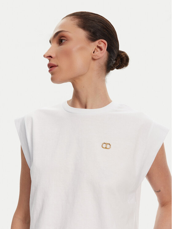 TWINSET TWINSET Marškinėliai 251TT2043 Balta Regular Fit
