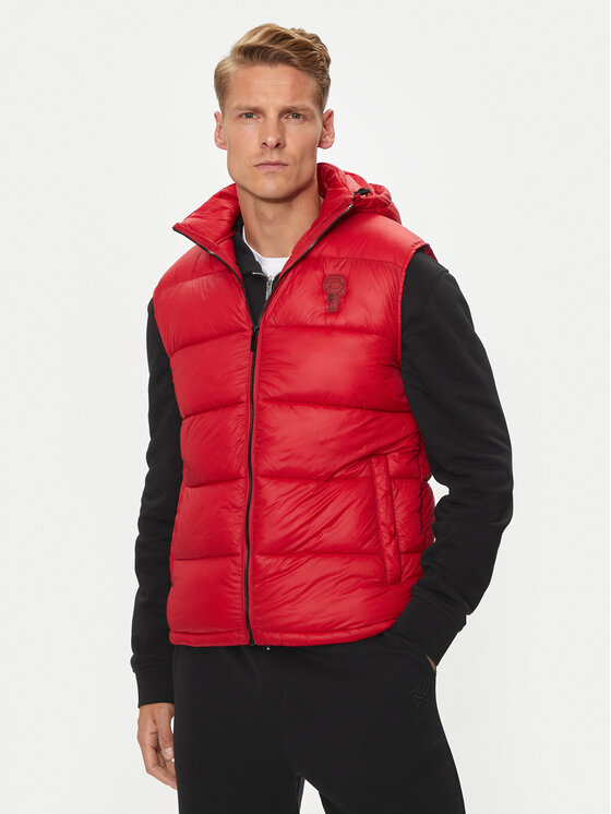 KARL LAGERFELD KARL LAGERFELD Weste Vest 505091 543590 Rot Regular Fit