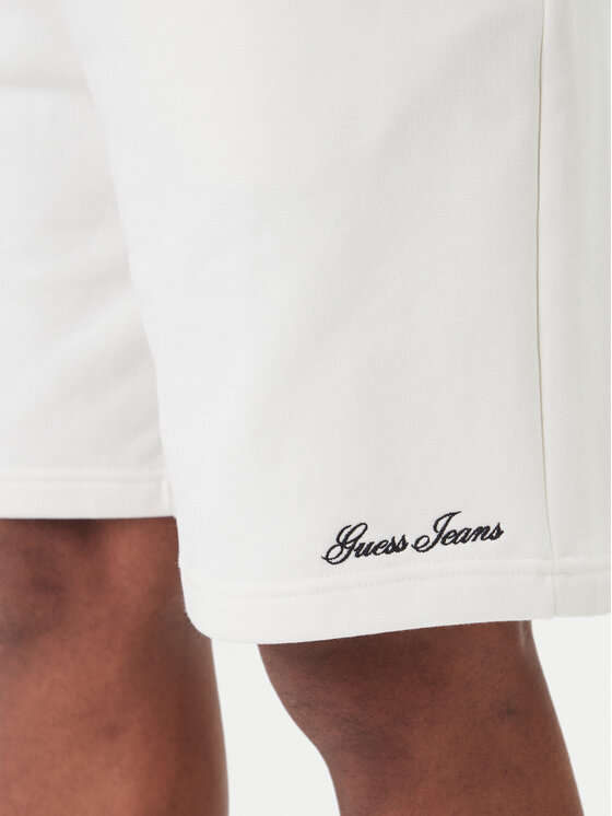 Guess Jeans Guess Jeans Αθλητικό σορτς M6GD49 KCPR1 Λευκό Regular Fit
