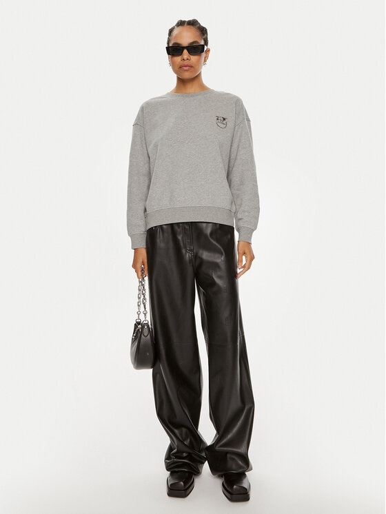 PINKO Pinko Суитшърт Setup 101831 A21P Сив Regular Fit