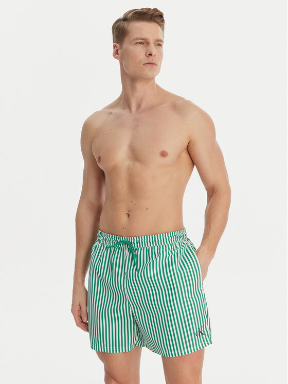 Calvin Klein Swimwear Calvin Klein Swimwear Plavecké šortky LV00N61045 Zelená