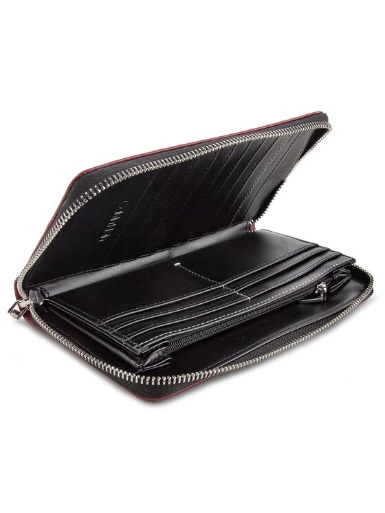 Calvin Klein Calvin Klein Πορτοφόλι Tack Large Ziparound Xl K60K604862 Μπορντό