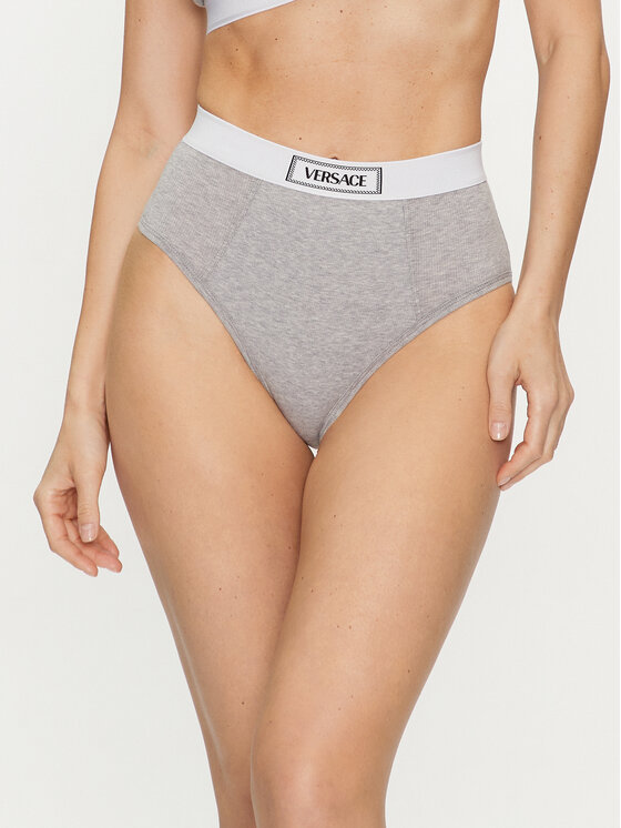 Versace Versace Klasické kalhotky s vysokým pasem 1013505 Šedá