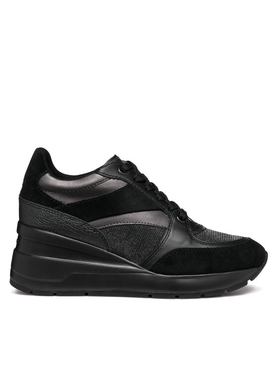 Sneakers Geox D Zosma D368LA 0LY22 C9999 Negru