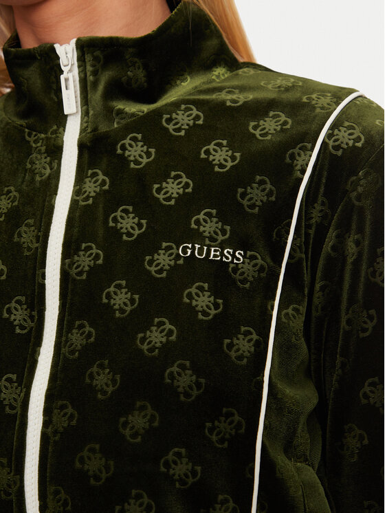 Guess Guess Суитшърт V4BQ04 KCHS2 Зелен Regular Fit