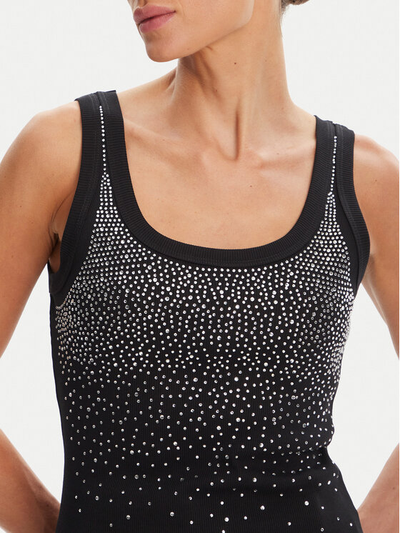 Rinascimento Rinascimento Top CFC0124040003 Czarny Regular Fit