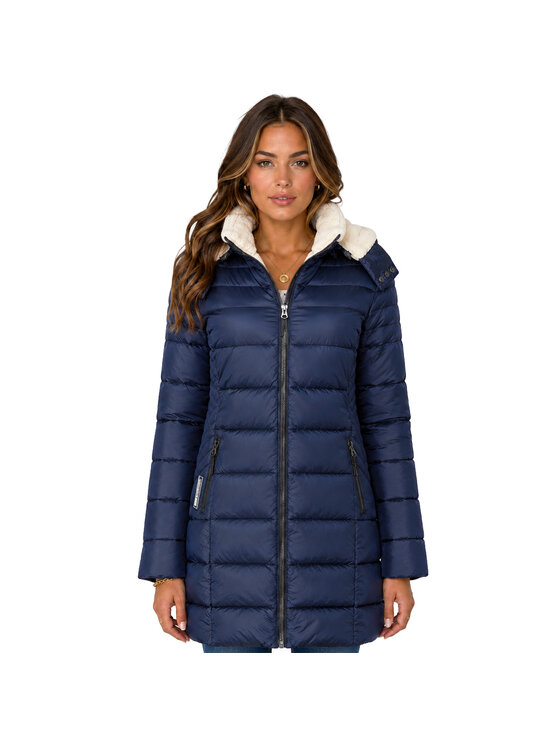 Geographical Norway Geographical Norway Parka WZ5512F/GN-NAVY Granatowy Reglan Fit