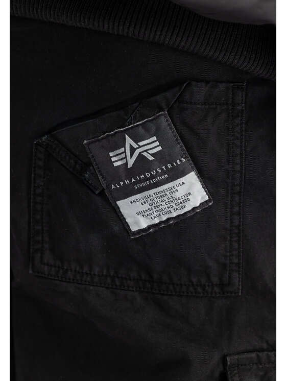 Alpha Industries Alpha Industries Spodnie cargo Aviator Cargo Pant Czarny Loose Fit