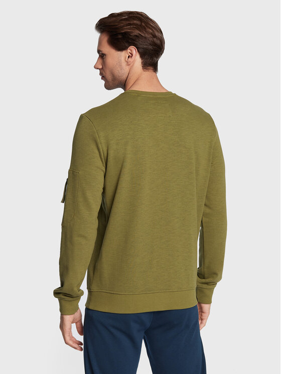 Volcano Volcano Суитшърт B-Velt M01149-W23 Зелен Regular Fit