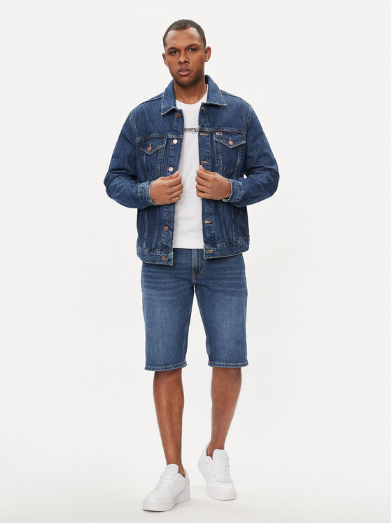 Tommy Jeans Tommy Jeans Jeans jakna Ryan DM0DM18782 Mornarsko modra Regular Fit