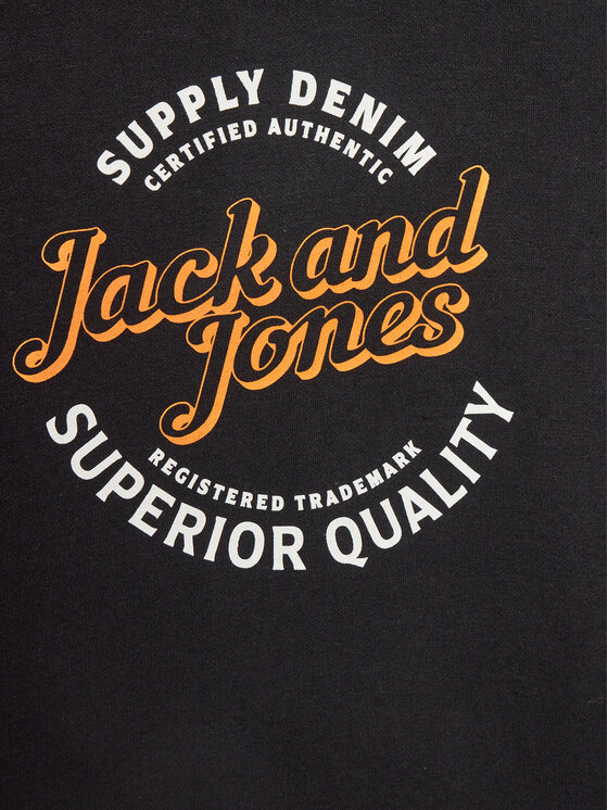 Jack&Jones Junior Jack&Jones Junior Majica dugih rukava 12237112 Crna Regular Fit
