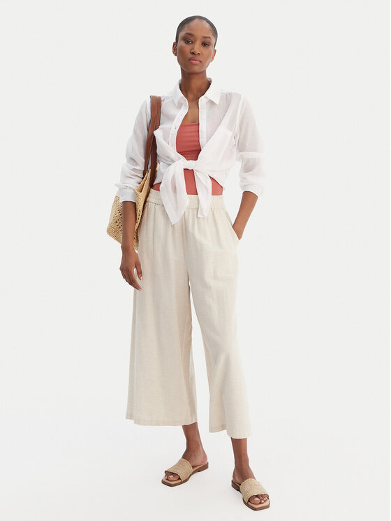 Seafolly Seafolly Srajca Breeze 55428-TO Bela Regular Fit