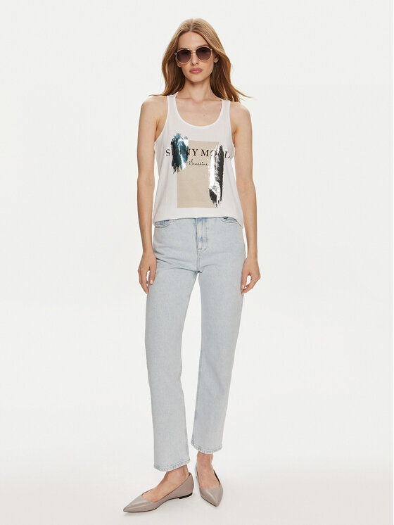 ONLY ONLY Топ Henny 15327669 Білий Regular Fit