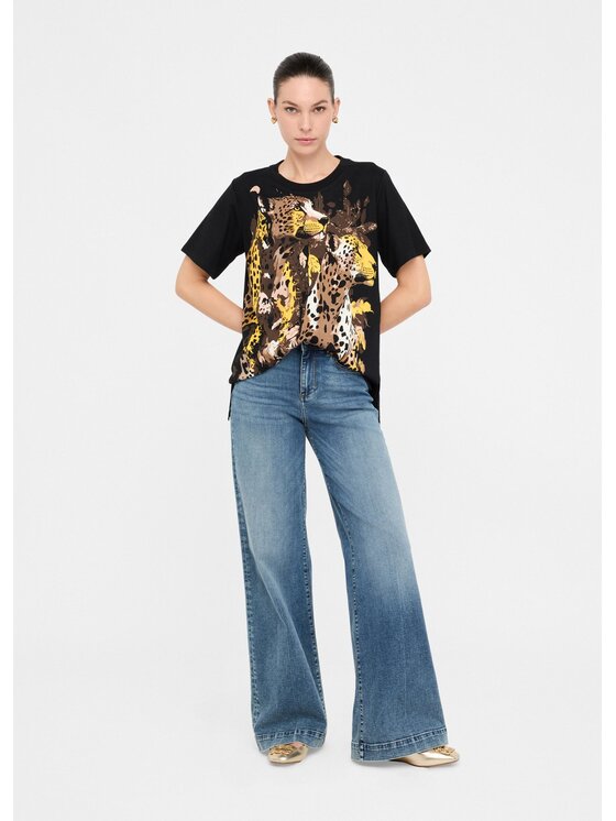 Liu Jo Liu Jo T-shirt TF5168JS923M9994 Nero Regular Fit