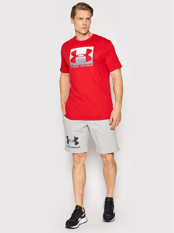 Under Armour Under Armour T-shirt Ua Boxed Sportstyle 1329581 Crvena Loose Fit
