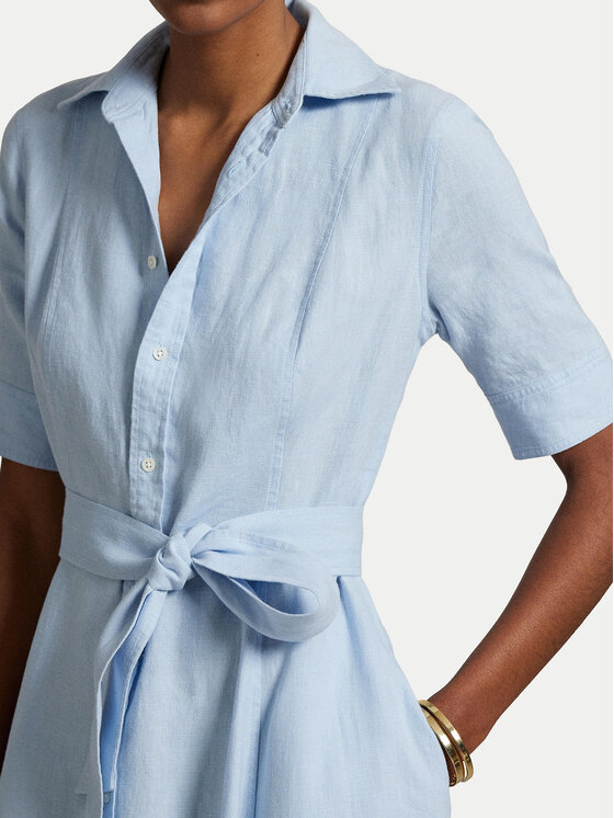 Polo Ralph Lauren Polo Ralph Lauren Hemdkleid 211969139001 Himmelblau Regular Fit