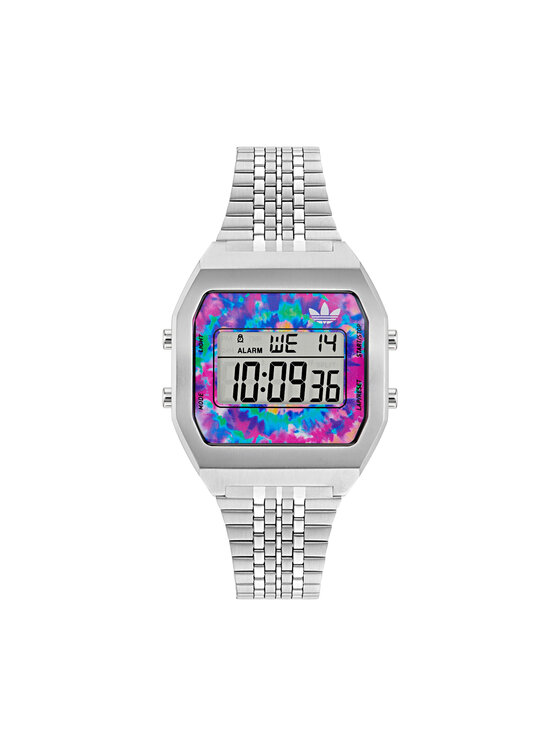 adidas Hodinky Digital Two AOST24557 Strieborná