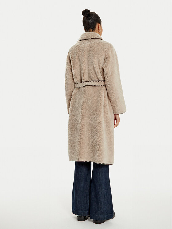 OUI OUI Prehodni plašč 88948 Bež Oversize