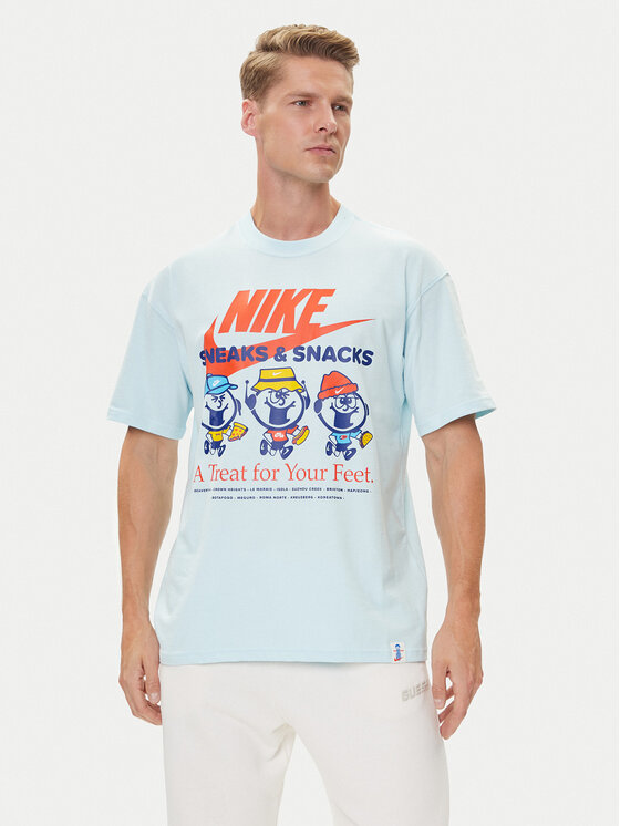 Nike Nike T-Shirt HJ0754 Błękitny Regular Fit