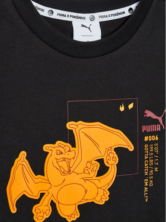 Puma Puma T-Shirt Pokemon 536429 Czarny Regular Fit