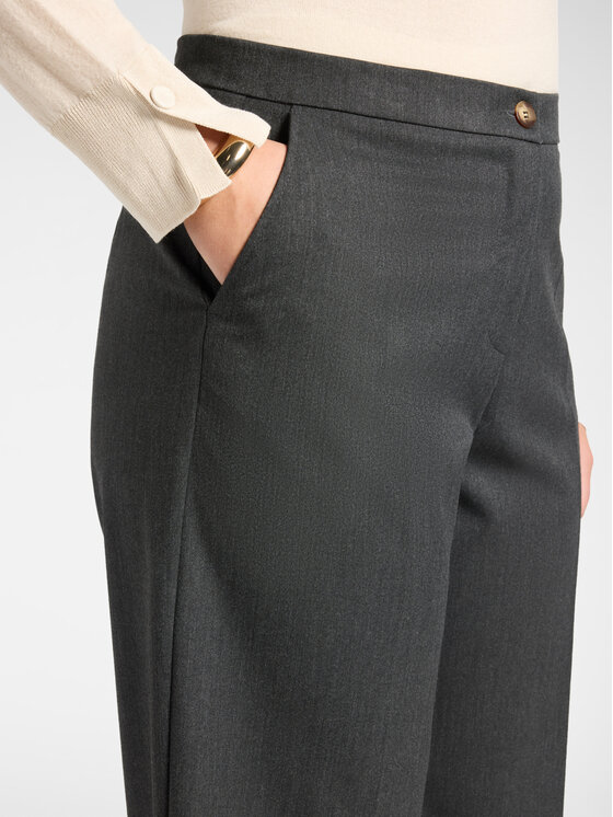 Elena Mirò Elena Mirò Spodnie materiałowe P057P000585N023 Szary Regular Fit