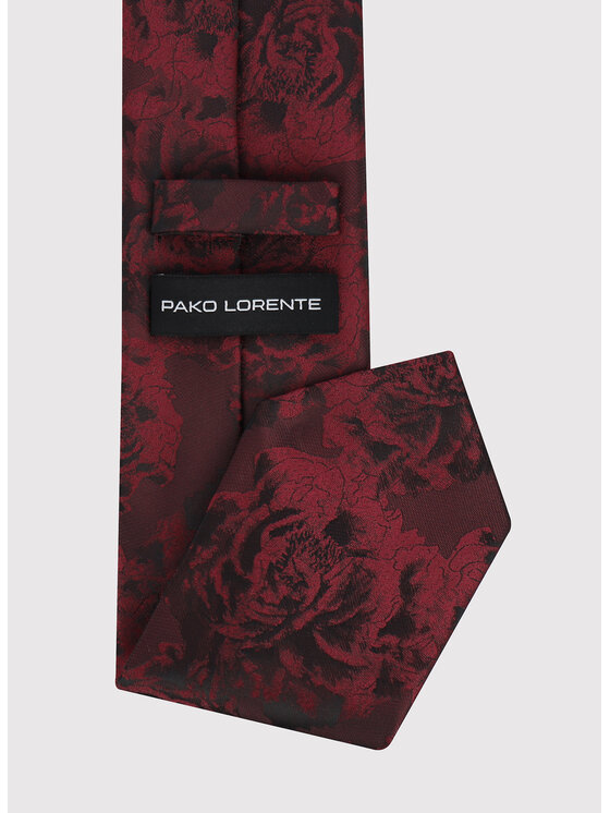 Pako Lorente Pako Lorente Krawat P26WF-KX-018 Bordowy