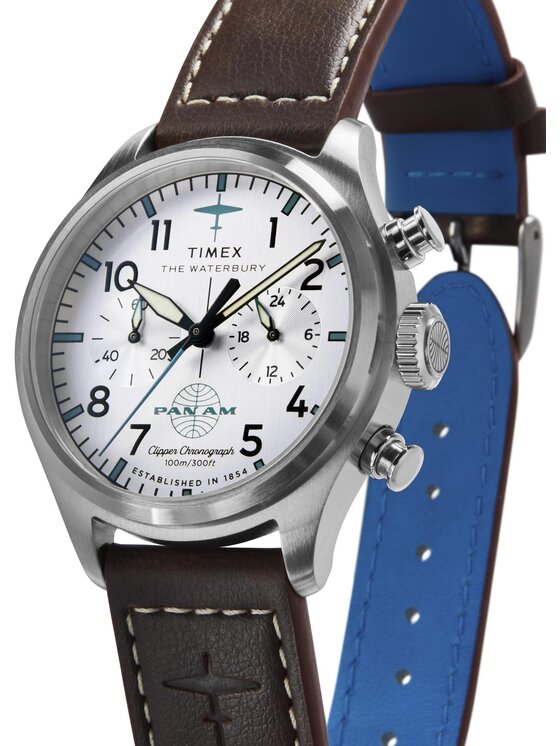 Timex Timex Hodinky TW2Y38700 Hnedá