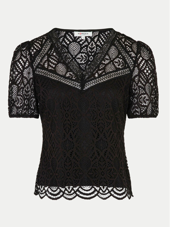 Morgan Morgan Bluse 241-DOULI Schwarz Regular Fit