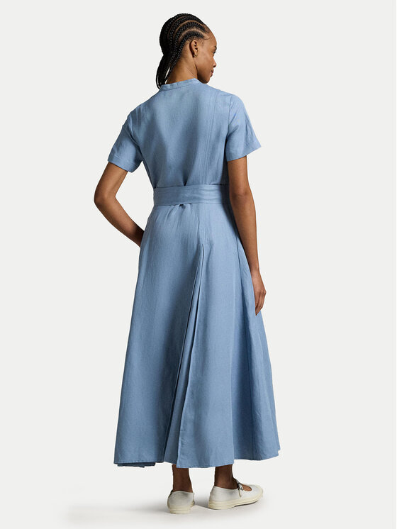 Polo Ralph Lauren Polo Ralph Lauren Rochie tip cămașă 211972054001 Albastru celest Regular Fit