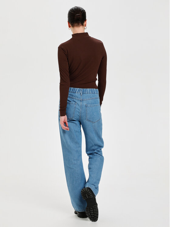 Blusa Ezzie 10104067 Marrone Classic Fit