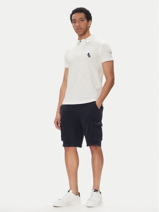 Aeronautica Militare Aeronautica Militare Pantaloncini di tessuto 251BE254CT3508 Blu scuro Regular Fit