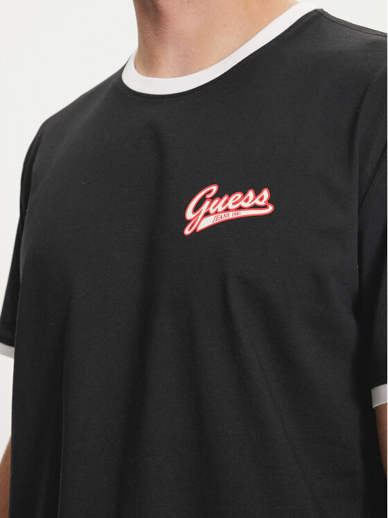Guess Jeans Guess Jeans T-Shirt M4YI43 K8FQ4 Czarny Regular Fit