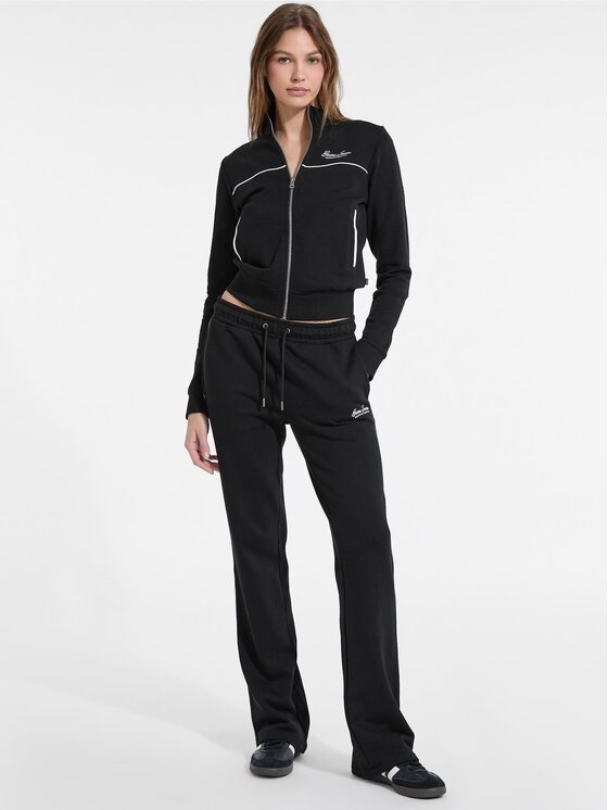 Guess Jeans Guess Jeans Džemperis ar kapuci 176145 Melns Classic Fit