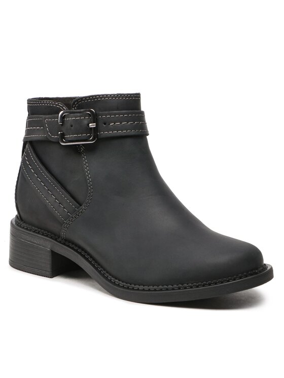 Clarks Clarks Botine Maye Strap 261680754 Negru