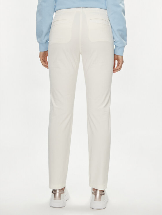 Napapijri Napapijri Stoffhose Meridian NP0A4GYE Écru Regular Fit