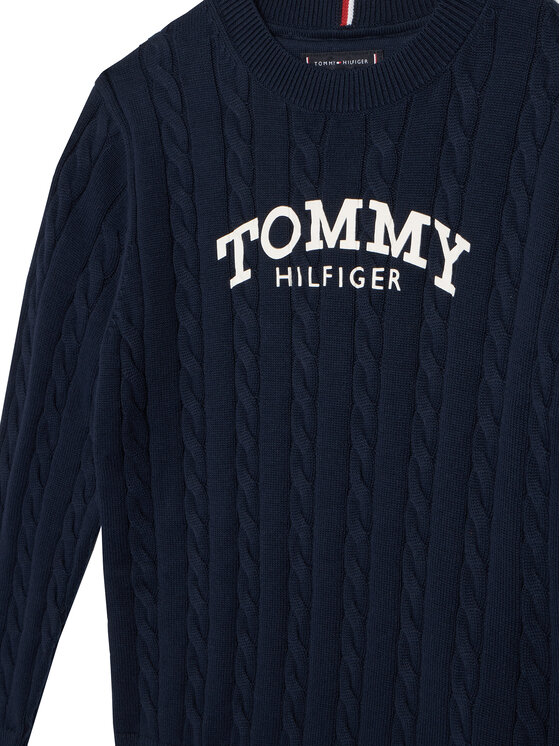 Tommy Hilfiger Tommy Hilfiger Πουλόβερ Graphic KB0KB10347 D Σκούρο μπλε Regular Fit