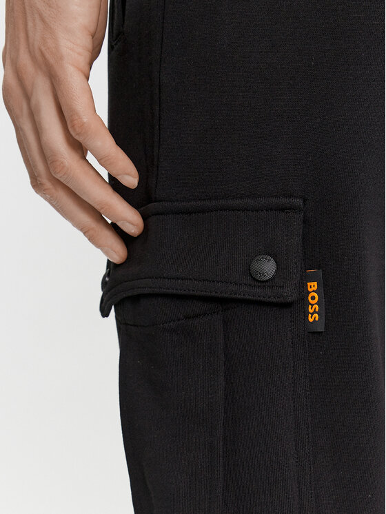 BOSS Boss Spodnji del trenirke Seteam 50507886 Črna Relaxed Fit
