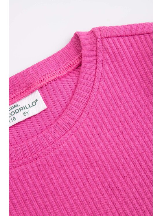 Coccodrillo Coccodrillo T-Shirt WC6143207SGK-007 Różowy Regular Fit