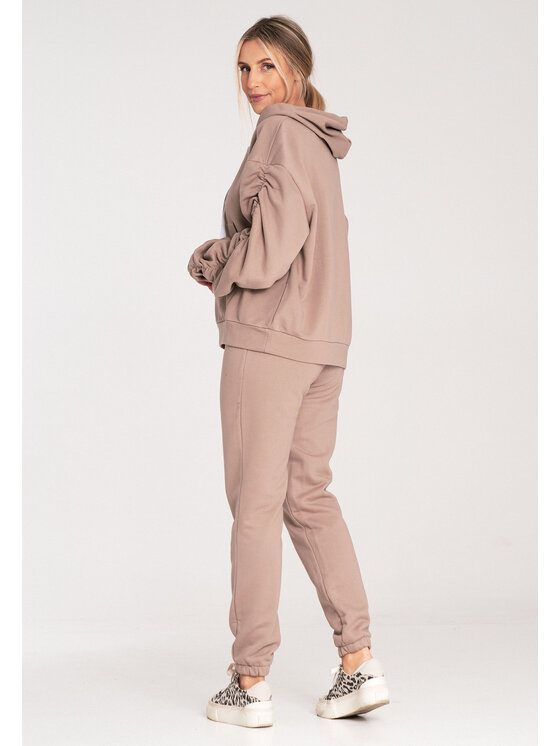 FIGL FIGL Felpa M1055 Beige Loose Fit