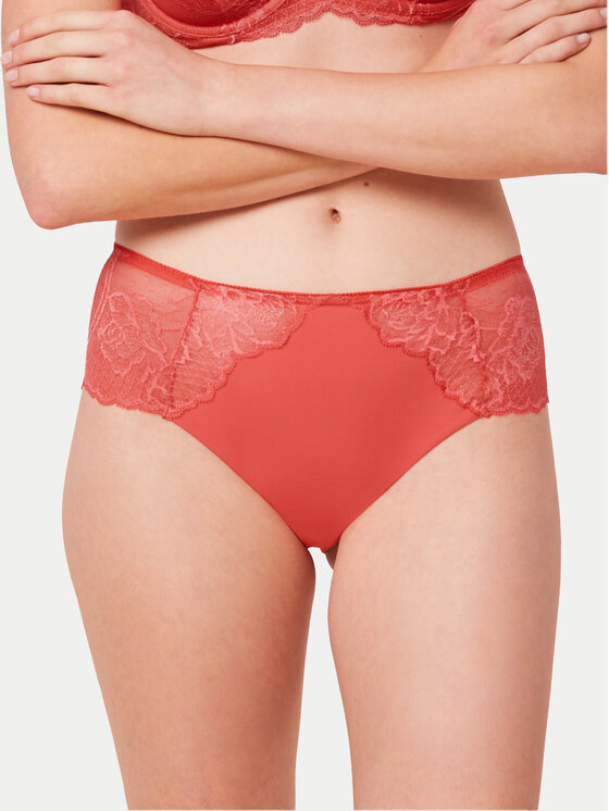 Triumph Klasické nohavičky s vysokým pásom Wild Peony Florale 10209626 Ružová