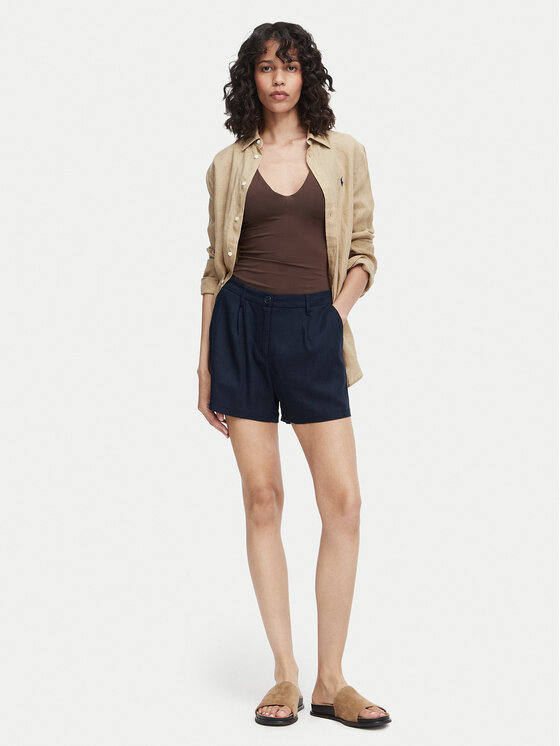 Vero Moda Vero Moda Szövet rövidnadrág Rosie 10346913 Sötétkék Loose Fit