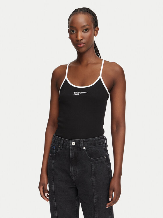 Karl Lagerfeld Jeans Body B3W17028 Negru