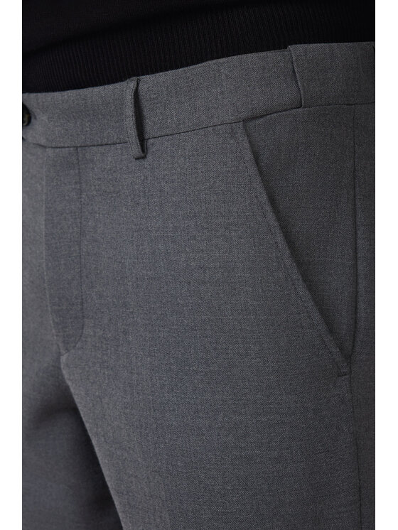 Lancerto Lancerto Spodnie materiałowe Artemio SP073225000010 Szary Slim Fit
