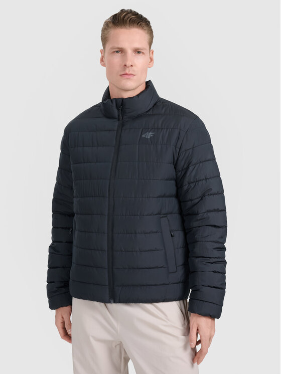 4F 4F Kurtka puchowa MIDSHOP TEXTILE Czarny Regular Fit