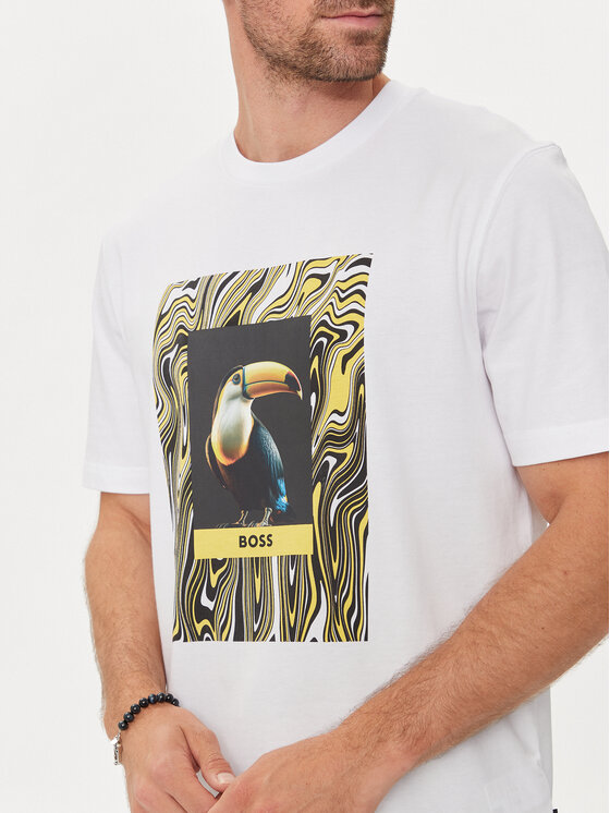 BOSS Boss T-shirt Te_Tucan 50516012 Bijela Regular Fit