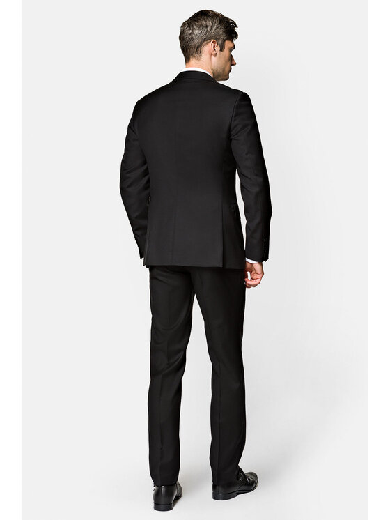 Lancerto Lancerto Garnitur GA073122000015 Czarny Regular Fit